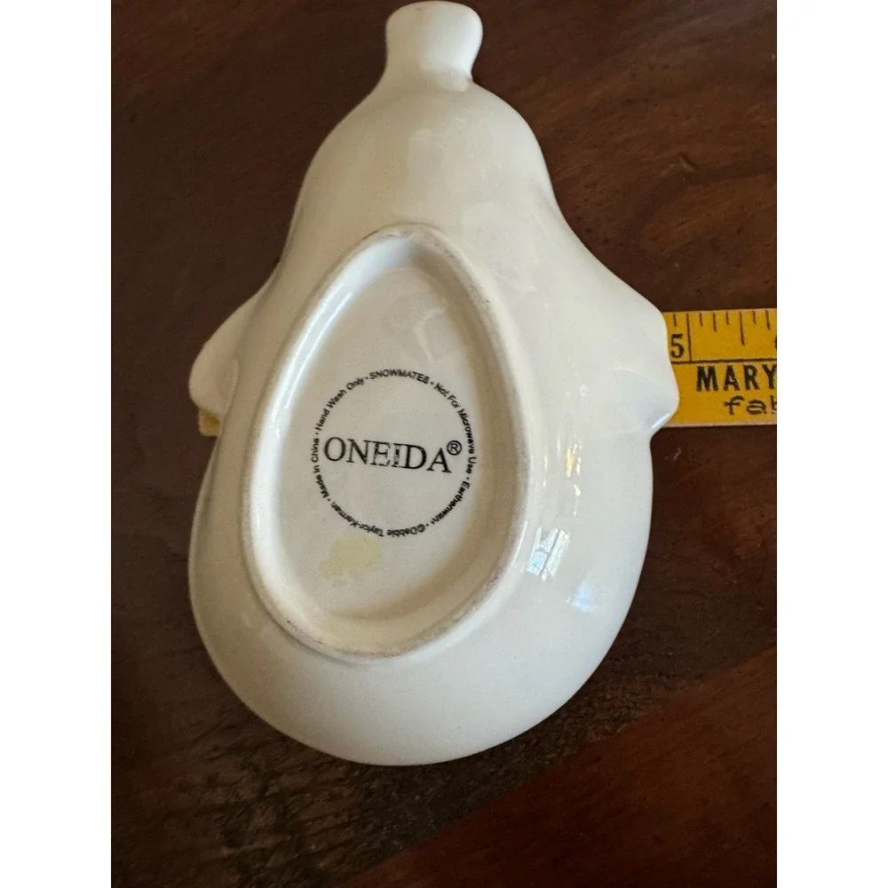 Oneida Snowmates‎ Snowman Candy Dishes (2) 8